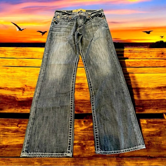 Big Star Other - Mens Big Star Pioneer Regular Boot Distressed Blue Jeans sz 32 R X 30 VGUC